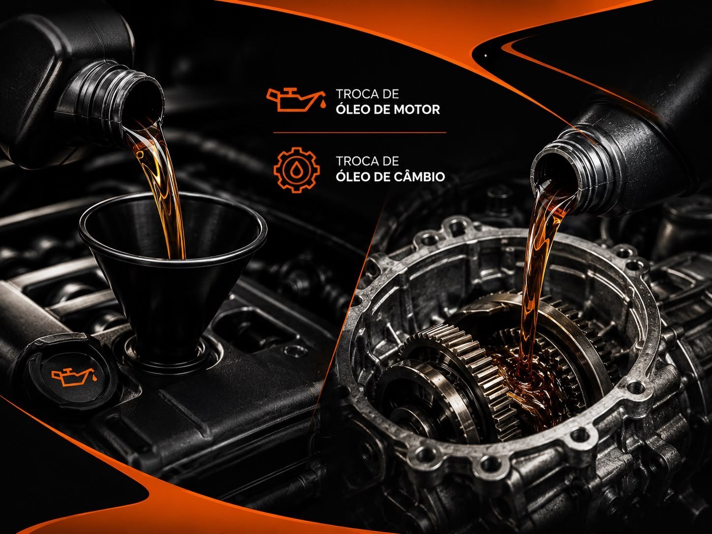 Troca de óleo de motor e câmbio automático